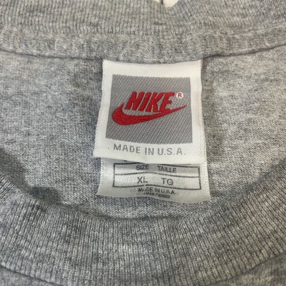 Vintage 90s Nike Basketball XXL T-Shirt Men’s XL Gray Food Sleep Hoop Graphic - Picture 1 of 9